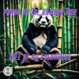 Panda On The Bamboo Tree